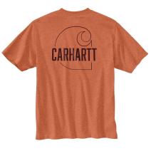 Ginger Heather Heavyweight Carhartt C Graphic Short Sleeve T-Shirt