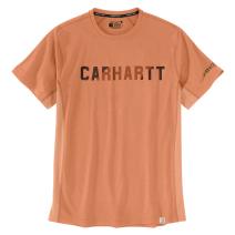 Dusty Orange Force Relaxed Fit Midweight Short Sleeve Graphic T-Shirt