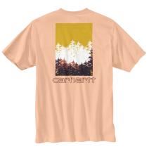 Pale Apricot Relaxed Fit Heavyweight Short-Sleeve Pocket Outdoors Graphic T-Shirt