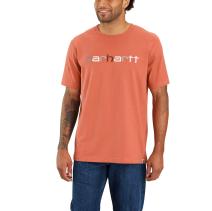 Terracotta Relaxed Fit Heavyweight Short-Sleeve Logo Graphic T-Shirt