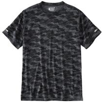 Black Abstract Camo Carhartt LWD™ Relaxed Fit Short-Sleeve Print T-Shirt