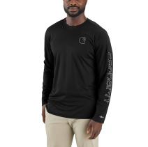 Black Force Sun Defender™ Lightweight Long-Sleeve Logo Graphic T-Shirt