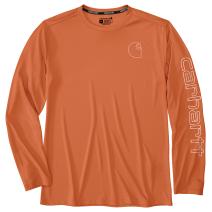 Sedona Orange Force Sun Defender™ Lightweight Long-Sleeve Logo Graphic T-Shirt