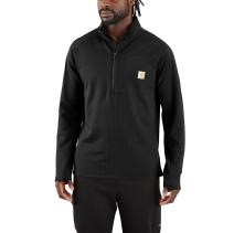 Black Force® Relaxed Fit Mock Neck Half-Zip T-Shirt