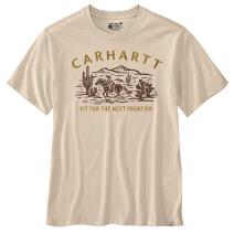 Oat Milk Montana Relaxed Fit Lightweight Short-Sleeve Horse Graphic T-Shirt