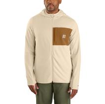 Oat Milk Force® Relaxed Fit Full-Zip Long-Sleeve Hooded T-Shirt