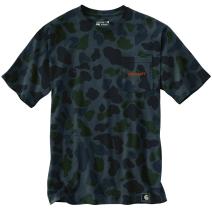 Shadow Signature Camo Relaxed Fit Lightweight Short-Sleeve Pocket Camo Logo Graphic T-Shirt