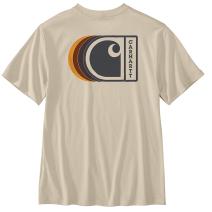 Oat Milk Relaxed Fit Lightweight Short-Sleeve C Graphic T-Shirt