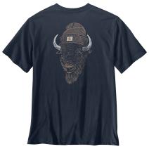 Navy Irvine Relaxed Bison T-Shirt