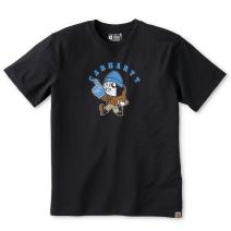 Black Irvine Relaxed Football T-Shirt