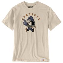 Oat Milk Irvine Relaxed Football T-Shirt