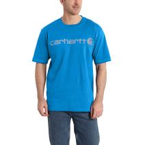 Blue Glow Short Sleeve Logo T-Shirt