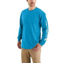 Atomic Blue Long Sleeve Logo T-Shirt
