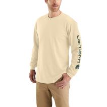 Oat Milk Long Sleeve Logo T-Shirt