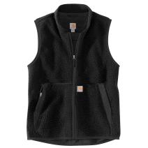 Black/Black Men's Relaxed Fit Fleece Vest