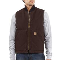 Dark Brown Sandstone Arctic Vest - Arctic Quilt Lined
