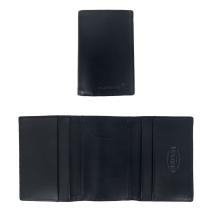 Black Rough Cut Trifold Wallet
