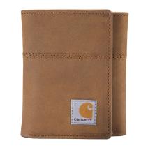 Brown Saddle Leather Trifold Wallet