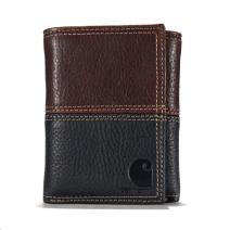Brown / Black Rugged Trifold Wallet