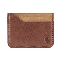 Brown Patina Leather Front Pocket Wallet
