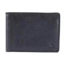 Black Patina Leather Bifold Wallet