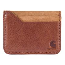 Brown Patina Leather Front Pocket Wallet
