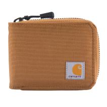 Carhartt Brown Nylon Duck Zipper Wallet