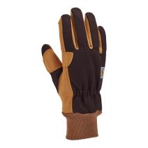Blackberry / Barley Women's Insulated Duck Synthetic Leather Knit Cuff Glove