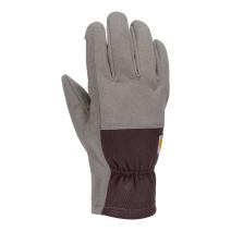 Blackberry/Grey Women's Synthetic Suede Stretch Knit Glove
