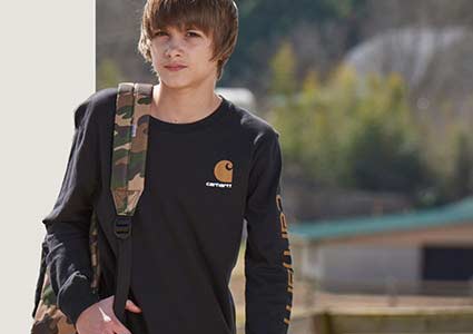 Boy with Backpack