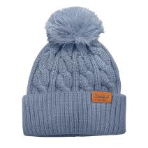 Approaching Storm Cable Knit Cuffed Beanie