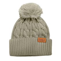Faded Fatigue Cable Knit Cuffed Beanie