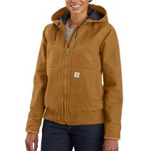 Carhartt Brown Women's WJ130 Washed Duck Active Jac