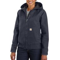 Navy Women's WJ130 Washed Duck Active Jac