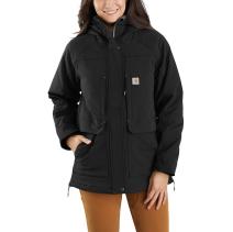 Black Women's Super Dux Relaxed Fit Insulated Traditional Coat