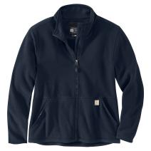 Navy Women's Full-Zip Relaxed Fit Fleece Jacket