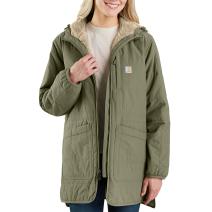 Dusty Olive Women's Rain Defender® Loose Fit Lightweight Insulated Hooded Coat