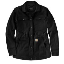 Black Women's TENCEL™ Fiber Series Relaxed Fit Canvas Coat