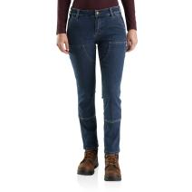 Rainwash Women's Relaxed Fit Rugged Flex Double Front Jean