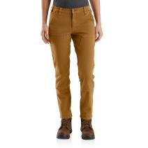 Carhartt Brown Women's Relaxed Fit Stretch Twill Pant