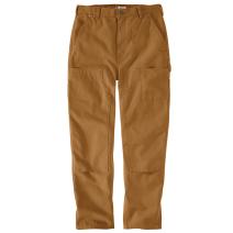 Carhartt Brown Women's Vintage Fit Duck High Rise Double-Front Pant