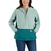 Shaded Spruce/Blue Surf Women's Rain Defender® Loose Fit Lightweight Packable Anorak