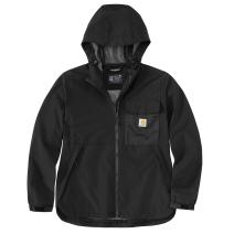 Black Women's Storm Defender® Loose Fit Lightweight Hooded Packable Jacket
