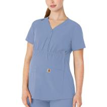 Ceil Blue Women's Force® Essentials Modern Fit Maternity Henley Top