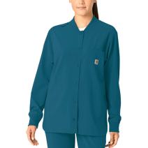 Caribbean Blue Women's Cross-Flex Modern Fit Shirt Jacket