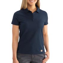 Navy Women's Contractor's Short Sleeve Work Polo Shirt