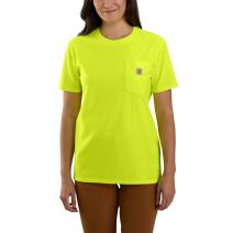 Bright Lime Women's WK87 Workwear Pocket Short Sleeve T-Shirt