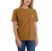 Carhartt Brown Women's WK87 Workwear Pocket Short Sleeve T-Shirt
