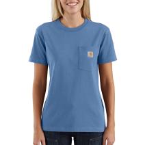 French Blue Women's WK87 Workwear Pocket Short Sleeve T-Shirt