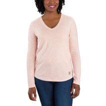 Pink Salt Nep Women's Long Sleeve V-Neck T-Shirt